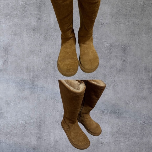 UGG boots suede size‎ 7 side zipper - Picture 1 of 7